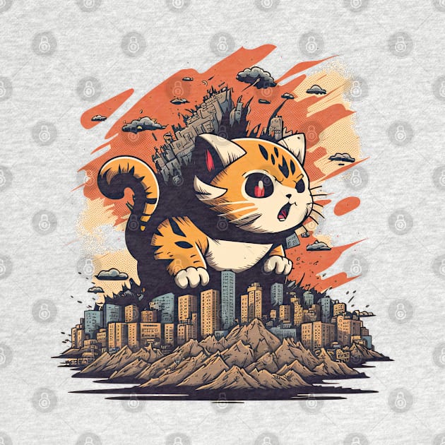 Catzilla on the coast by JayD World